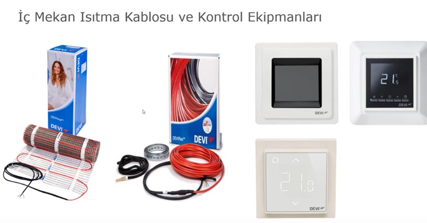 elektrikli yerden ısıtma ürünleri
