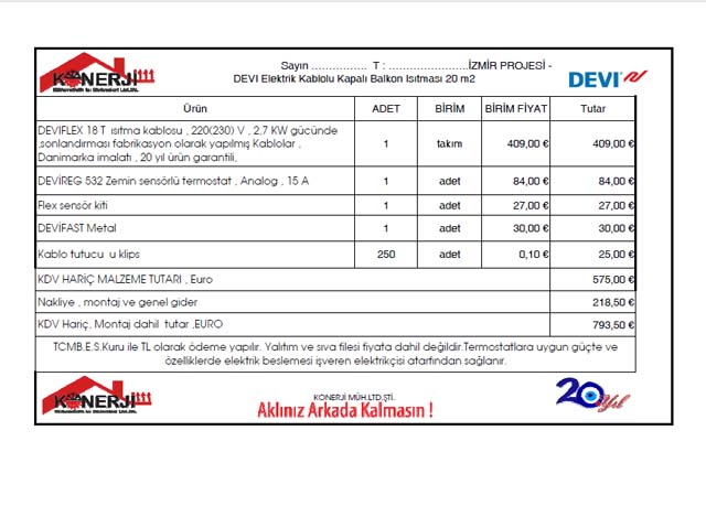 kapal balkon teras zemin stma fiyat almas