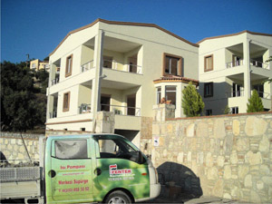 havuz evresi ve villa stmas
