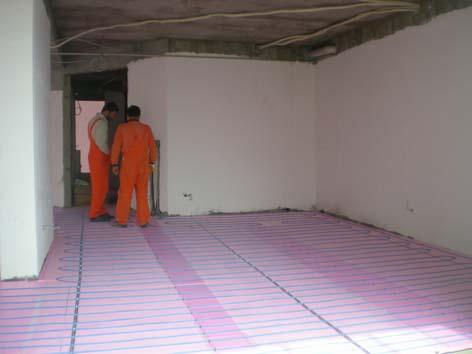 elektrik kablolu ısıtma uygulaması