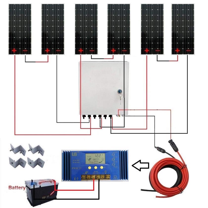 off grid sistem şeması