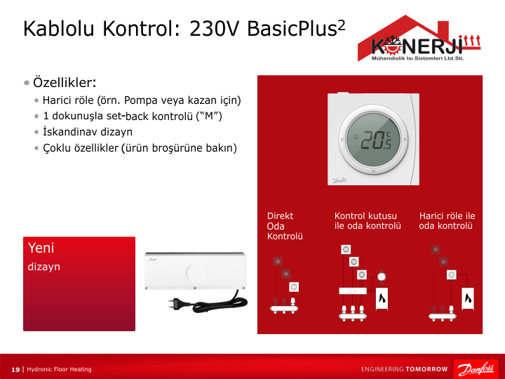kablolu yerden ısıtma sistem kontrolü
