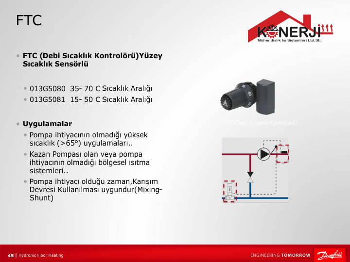 yüzey sıcaklığına bağlı kontröl